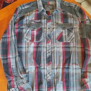 Affliction button down shirt